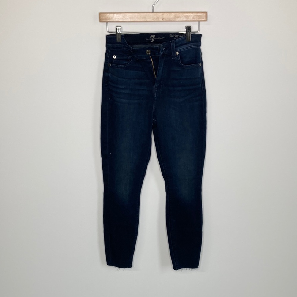 7 FOR ALL MANKIND | High Waist Ankle Skinny | 26
